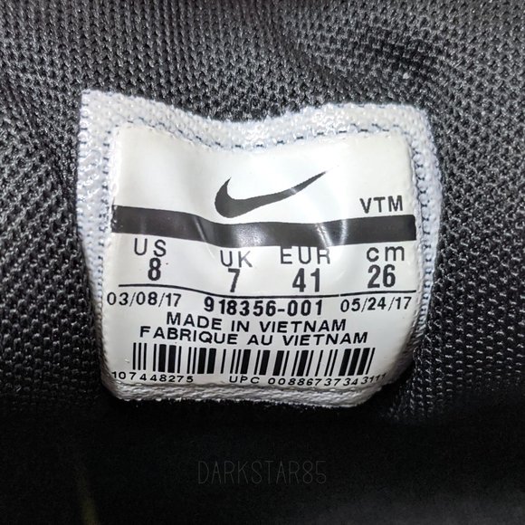 Nike Air Max 97 Black, White, Pure Platinum, & Anthracite Men's Sneakers 2017 - Picture 2 of 10